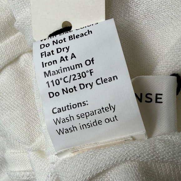 Commense Pleated Knit Halter Maxi Dress Large NWT Ivory Off White - Picture 13 of 13